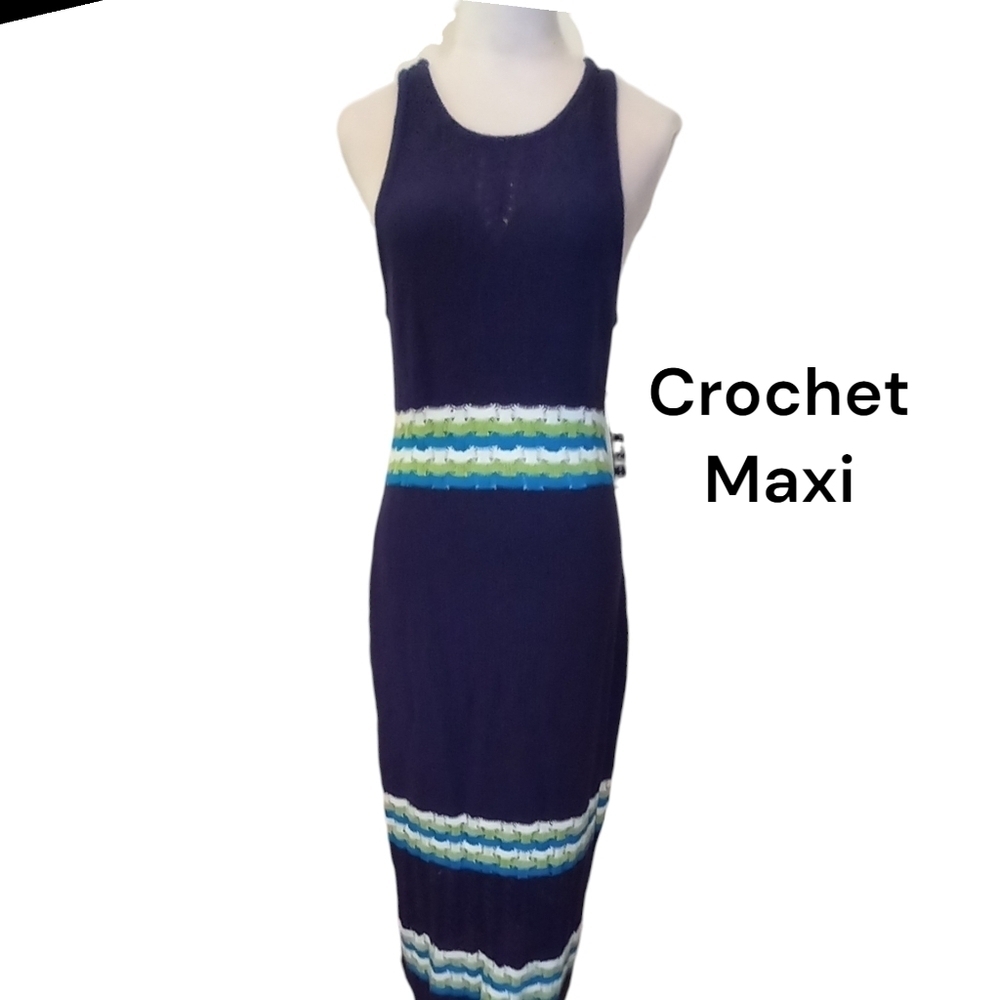 NWT Crochet Maxi Dress Size M